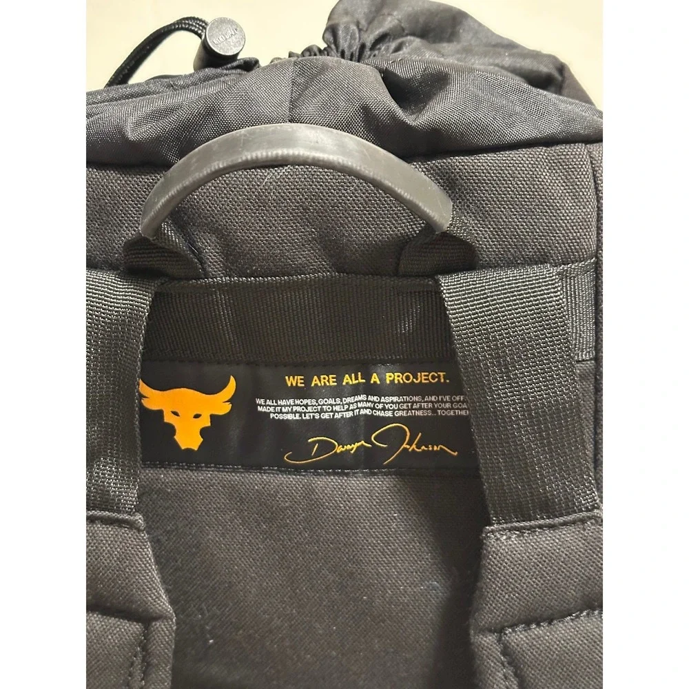 Under Armour Project Rock Bag Backpack Black/Yellow